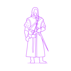 Pop Culture Lord Of The Rings Boromir Outline Icon Svg Set, Free Vectors File